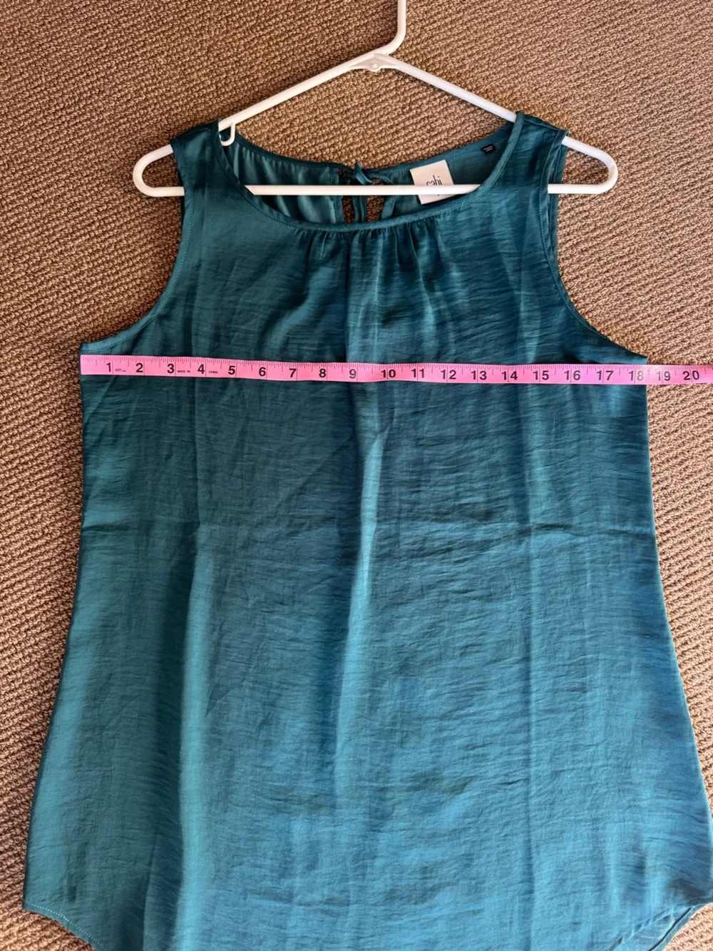 ☀️ CABI Emerald Green Sleeveless Blouse #3789